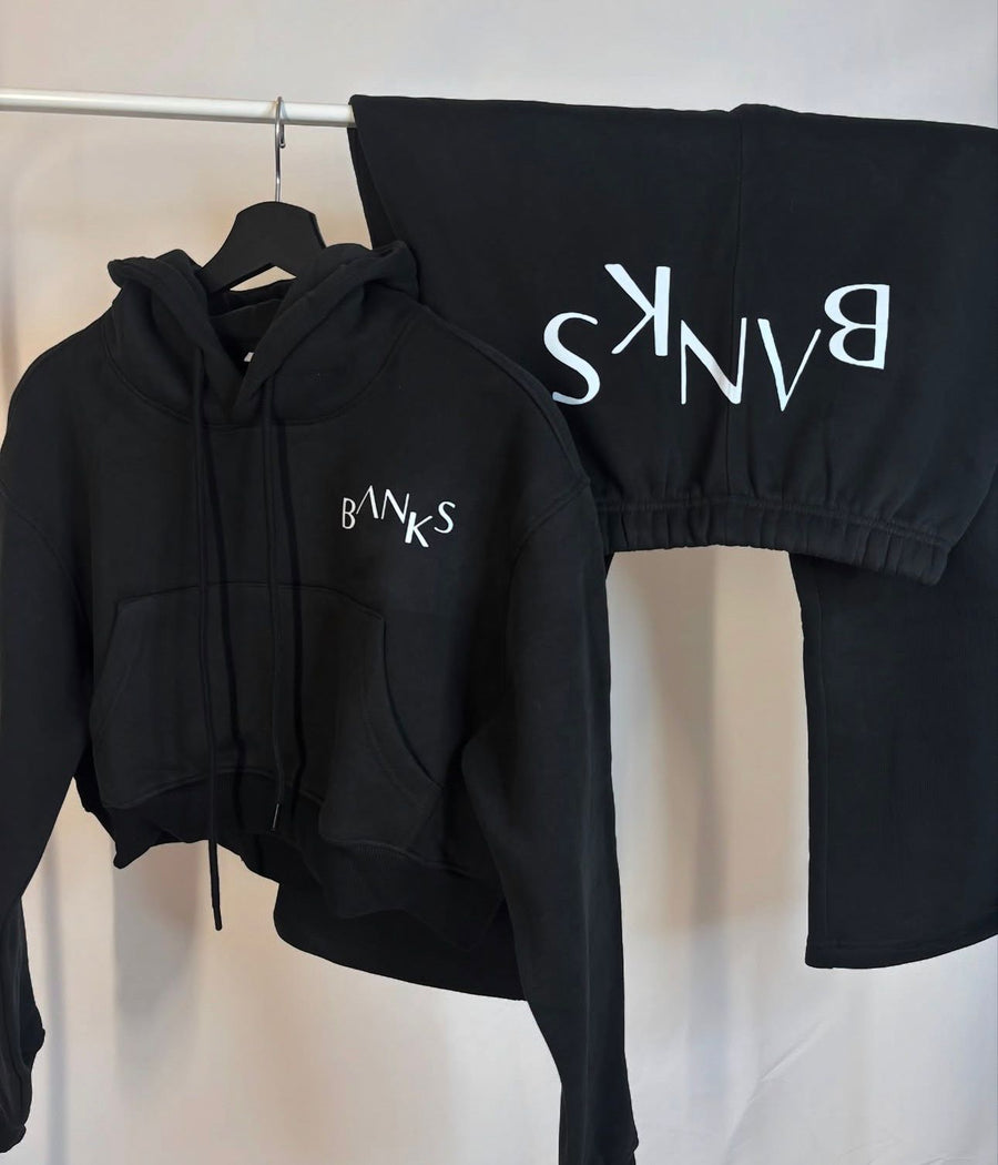 Black Set Crop Top